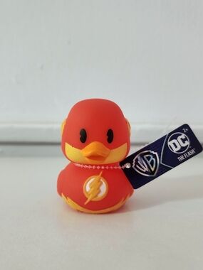 The Flash Rubber Duck – Red & Yellow Superhero Duck 3"